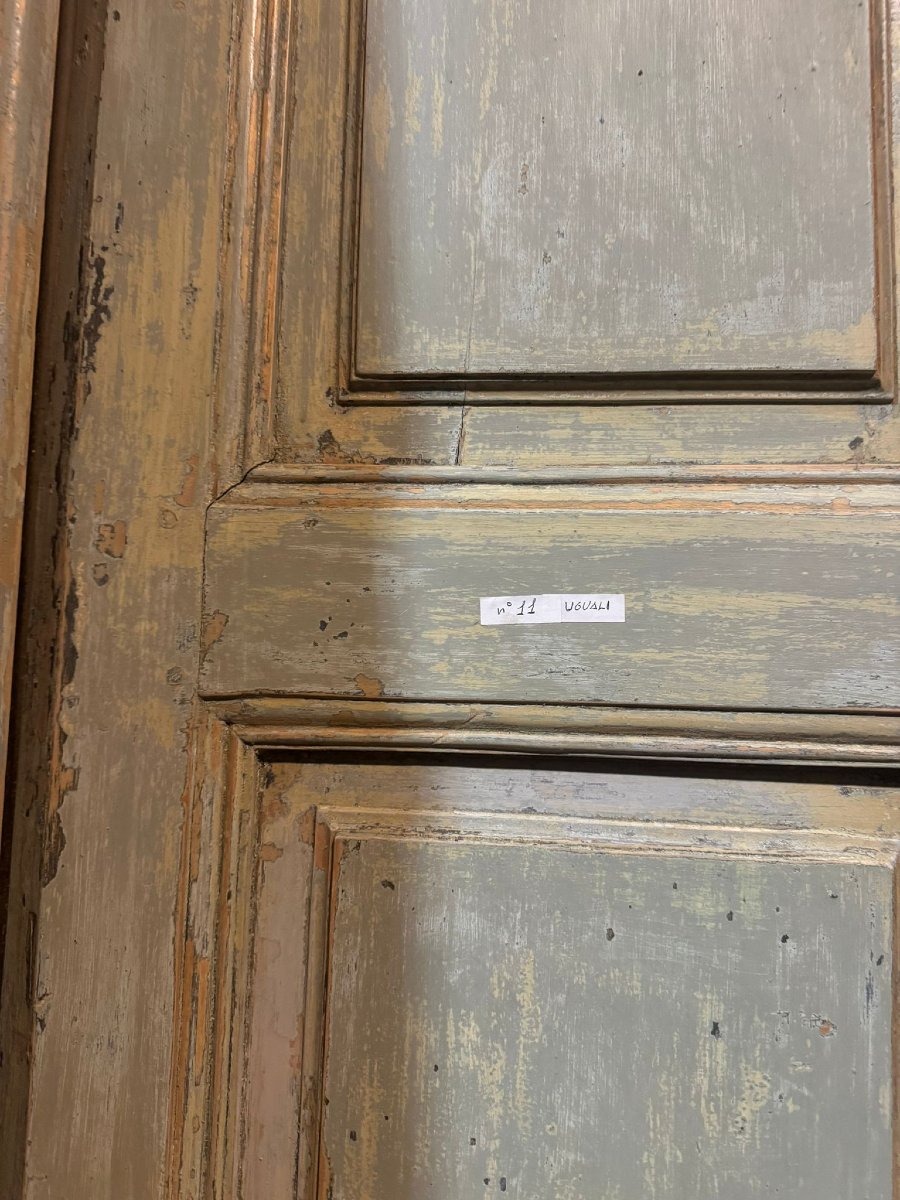 No. 11 Double-leaf Doors Made Of Lacquered Wood, 19th Century-photo-5