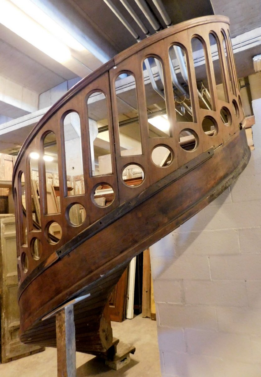 Walnut Staircase, 19th Century-photo-2
