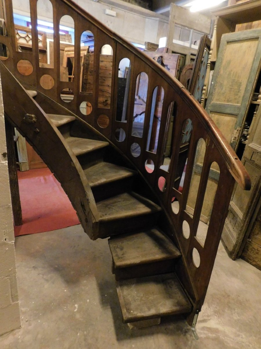 Walnut Staircase, 19th Century-photo-1