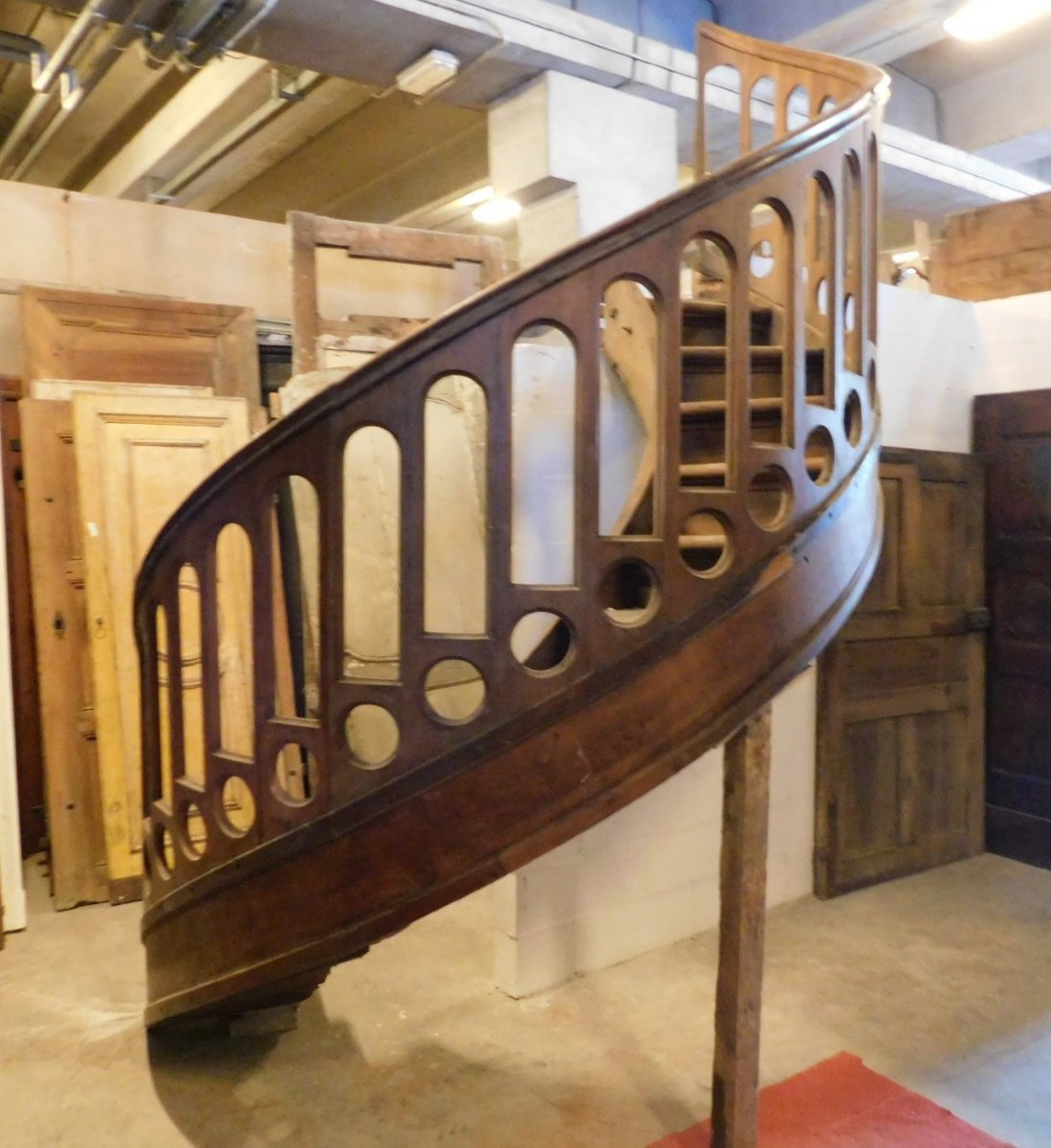 Walnut Staircase, 19th Century