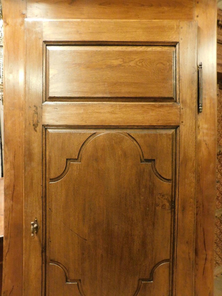 Deux portes en chêne avec cadre, XVIIIe siècle, Italie centrale, dimensions d'ouverture : 83 x -photo-2