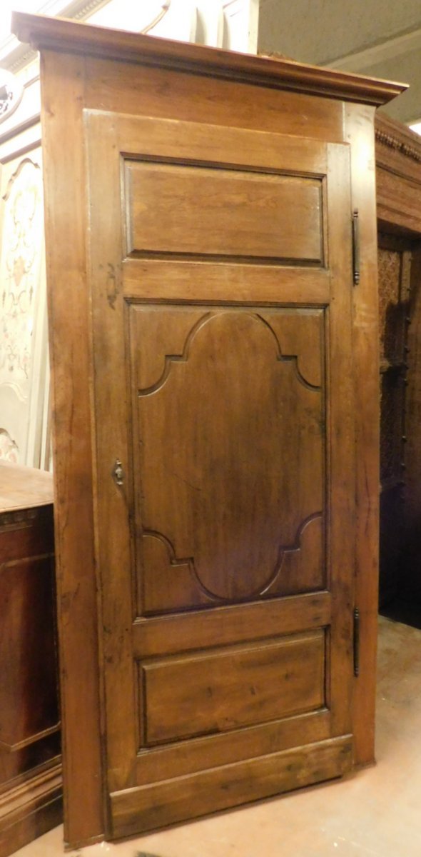 Deux portes en chêne avec cadre, XVIIIe siècle, Italie centrale, dimensions d'ouverture : 83 x -photo-3