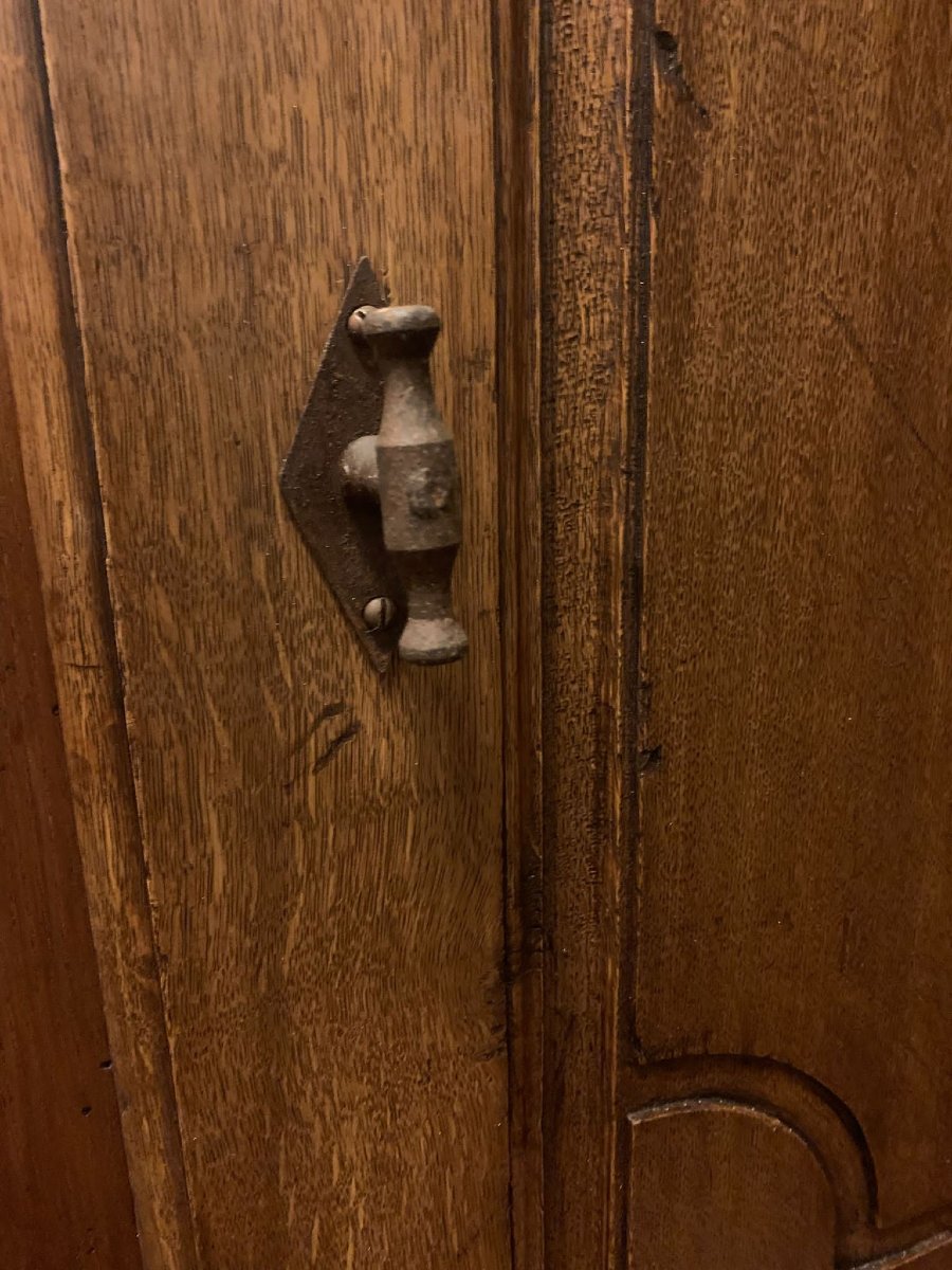 Deux portes en chêne avec cadre, XVIIIe siècle, Italie centrale, dimensions d'ouverture : 83 x -photo-5