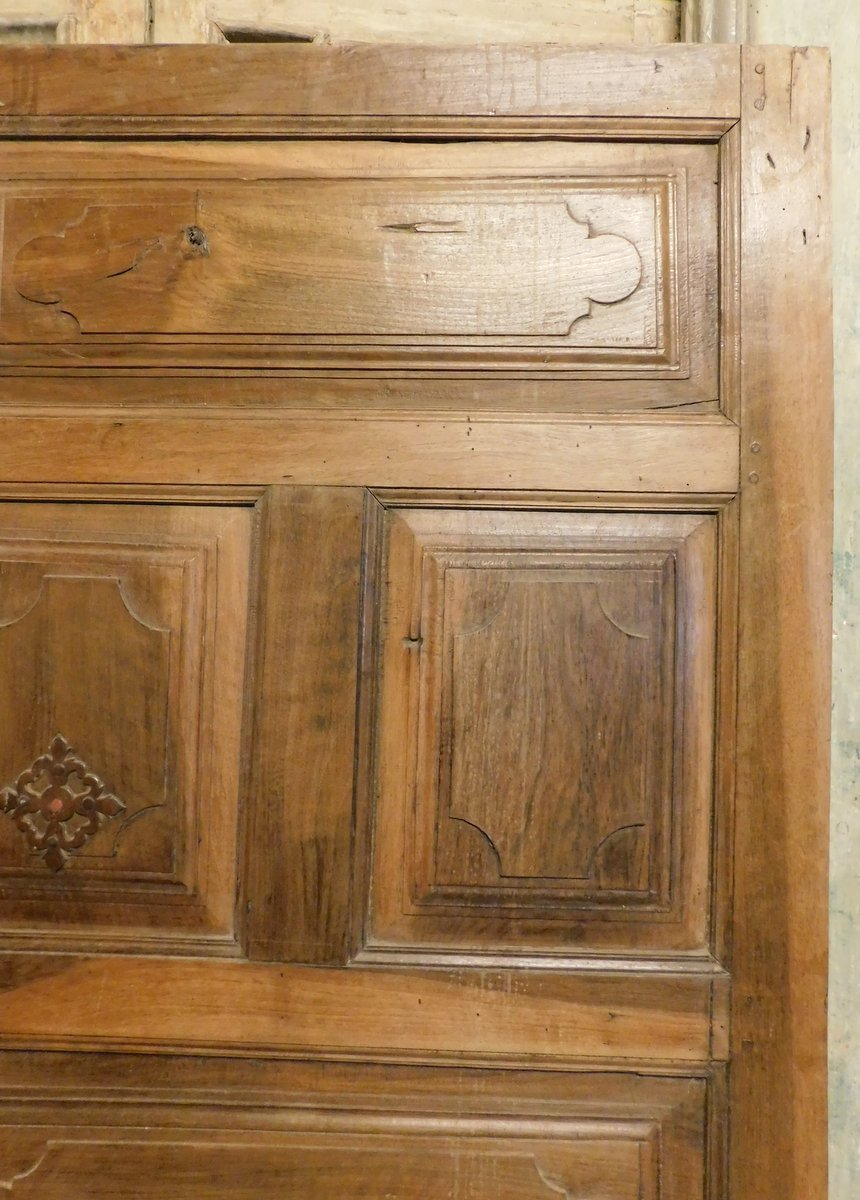 Single-leaf Door, Made Of Walnut, 18th Century-photo-3