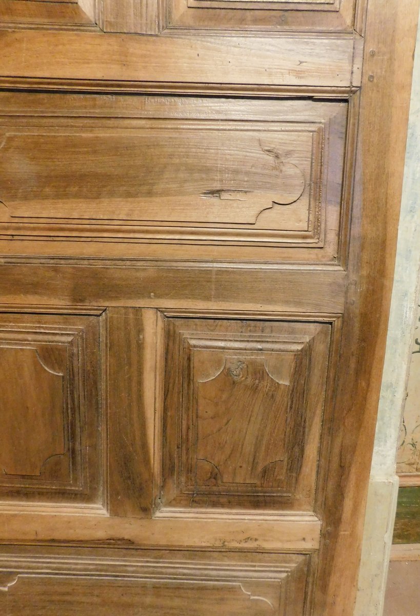 Single-leaf Door, Made Of Walnut, 18th Century-photo-1