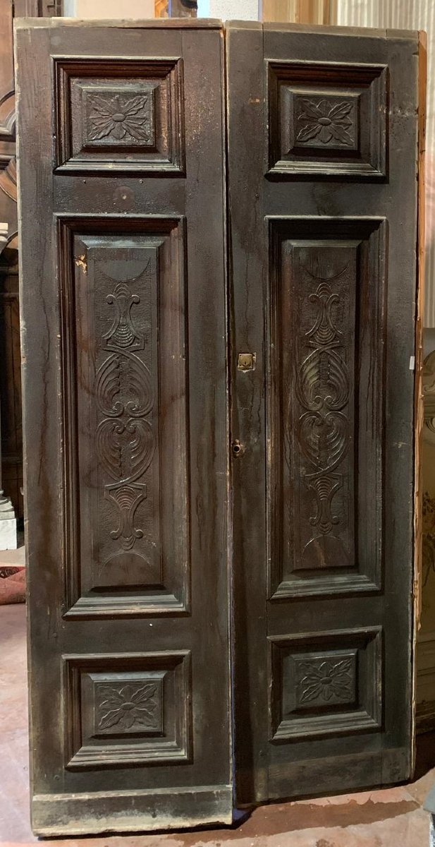Porte Art Déco à deux vantaux, début du XXe siècle-photo-2