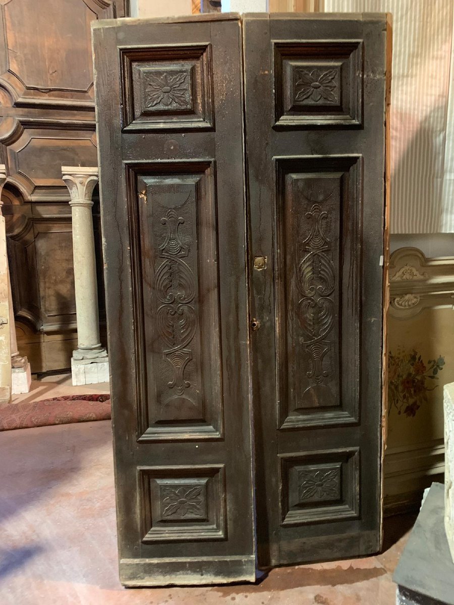 Porte Art Déco à deux vantaux, début du XXe siècle-photo-3
