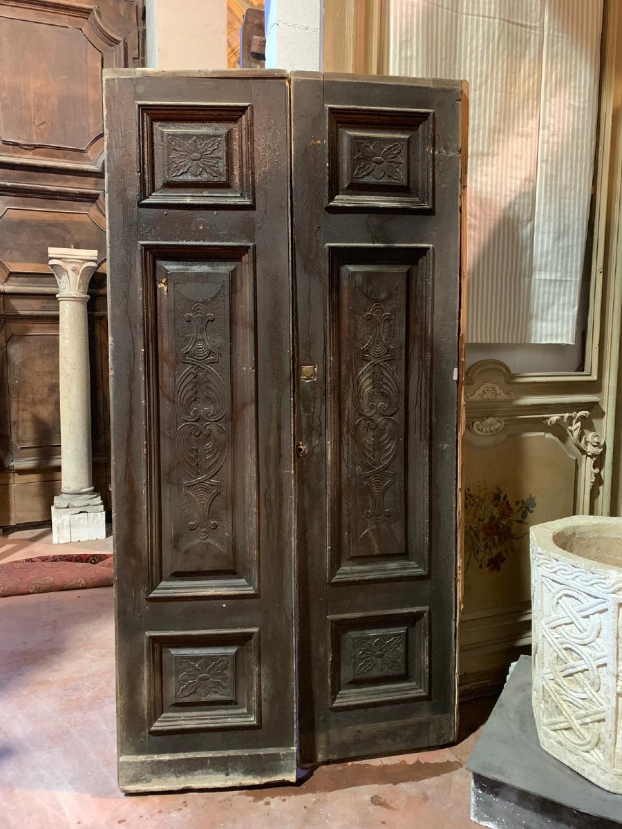 Porte Art Déco à deux vantaux, début du XXe siècle-photo-4
