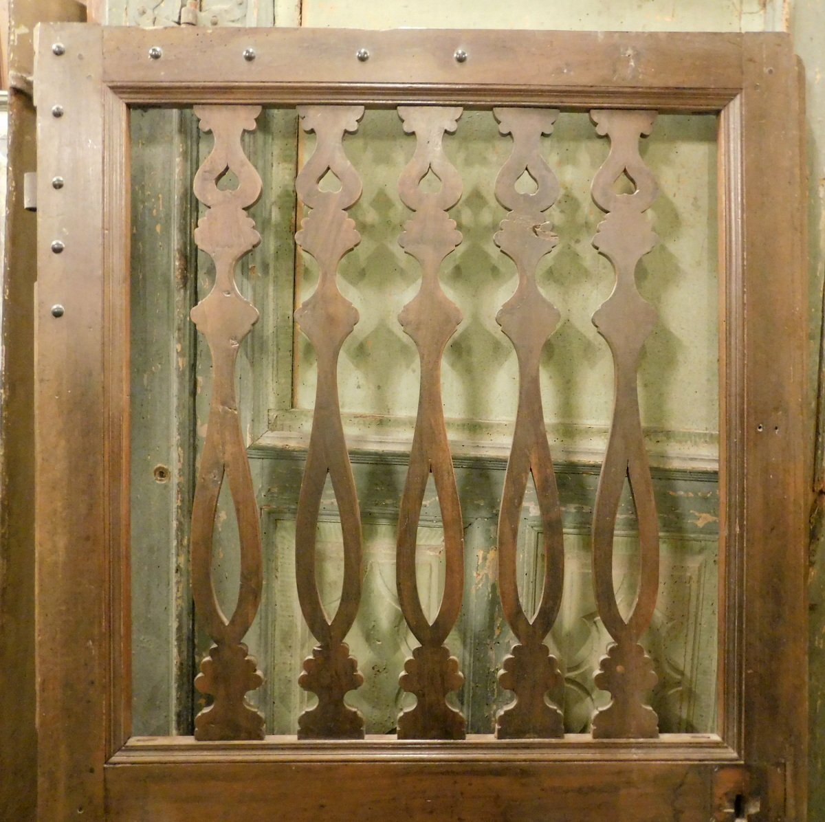 Porte à un vantail en noyer, XIXe siècle, Turin-photo-4
