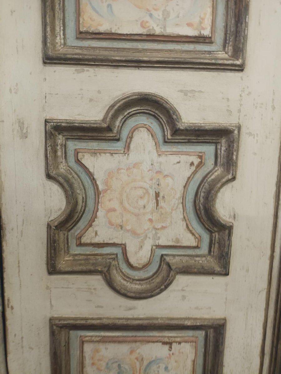 Deux portes en bois laqué, XVIIIe siècle, largeur 110 x hauteur 215 cm-photo-4