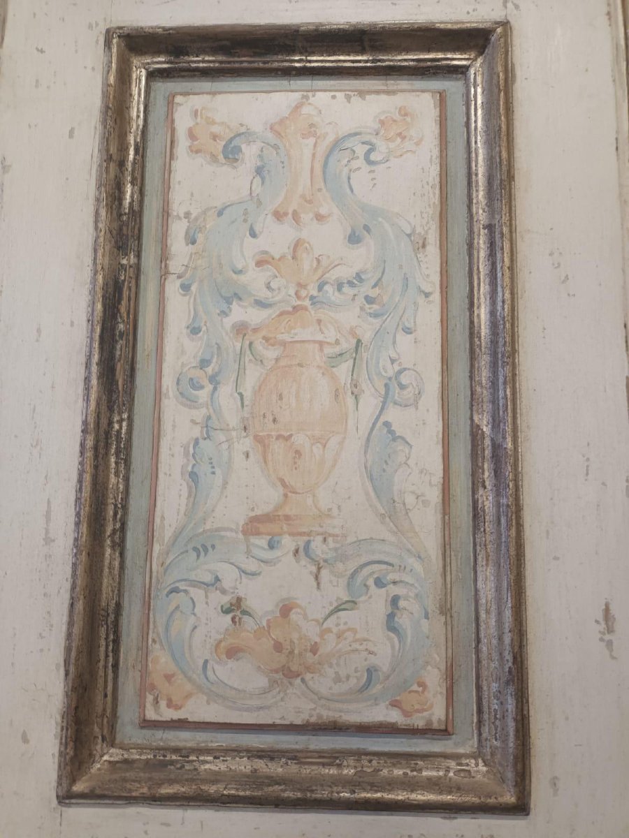 Deux portes en bois laqué, XVIIIe siècle, largeur 110 x hauteur 215 cm-photo-6