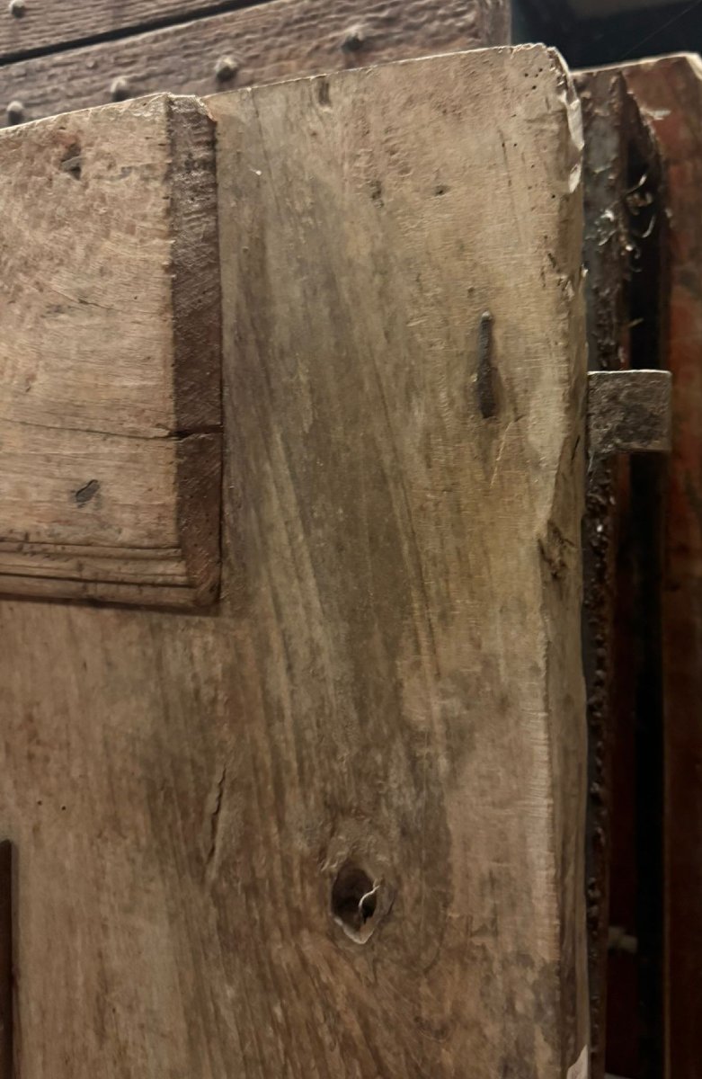 Antique Rustic Walnut Door, 19th Century-photo-4