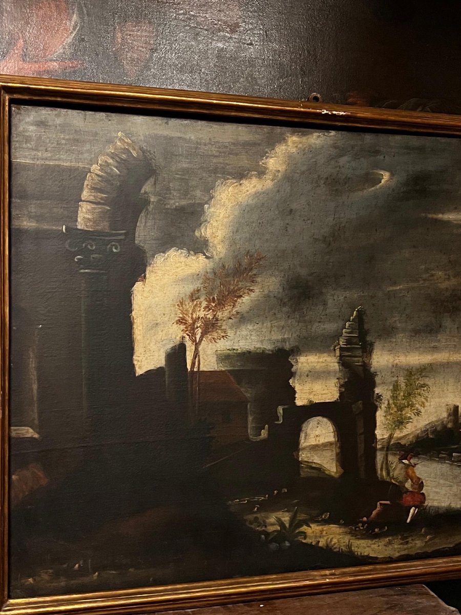 Paire de tableaux encadrés, XVIIIe siècle-photo-3
