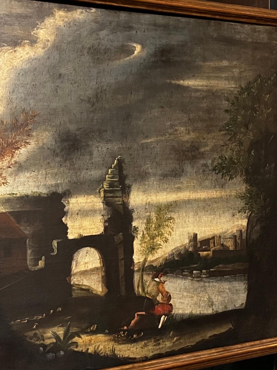 Paire de tableaux encadrés, XVIIIe siècle-photo-2