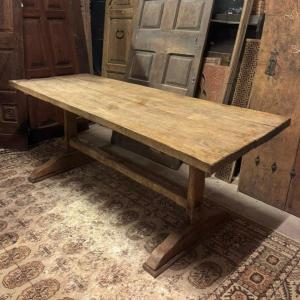 Table rustique en chêne, XVIIIe siècle