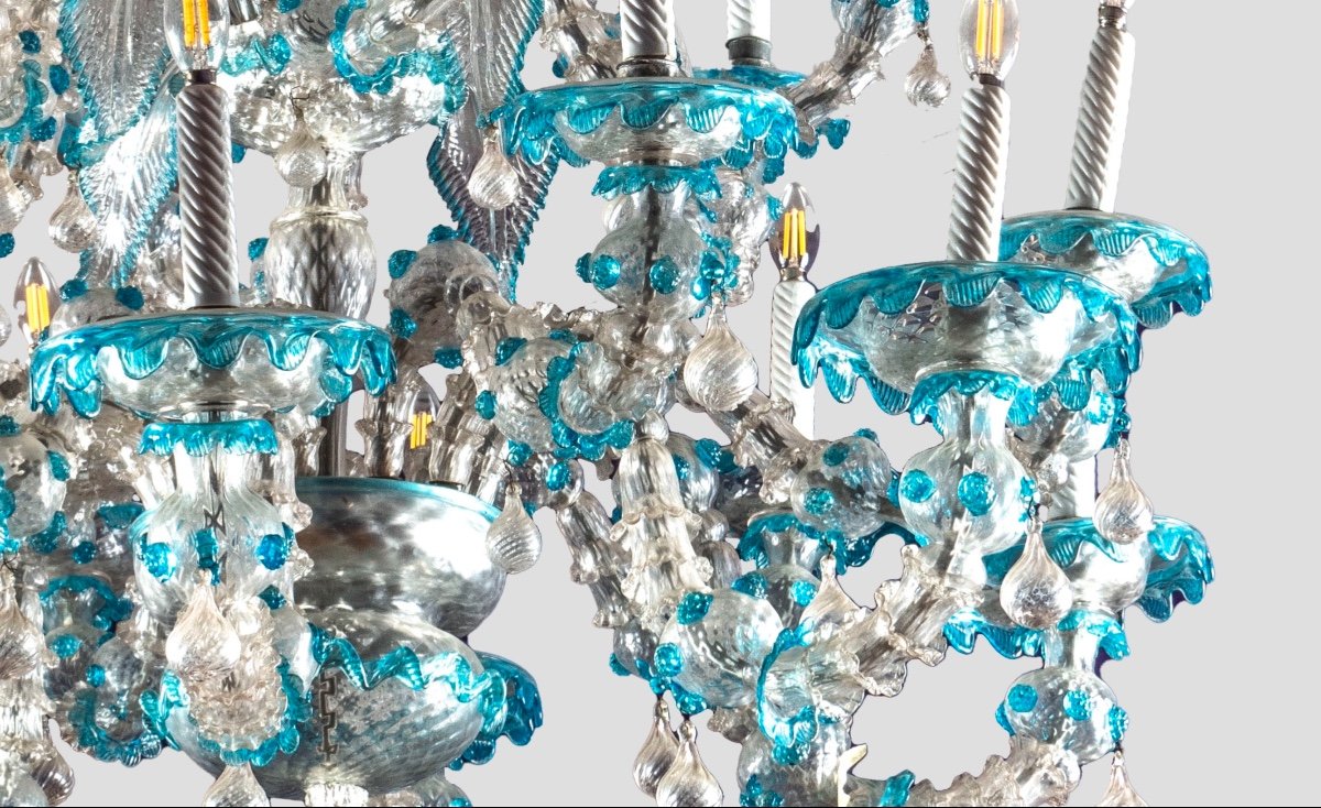 Grande Lustre En Verre De Murano-photo-1