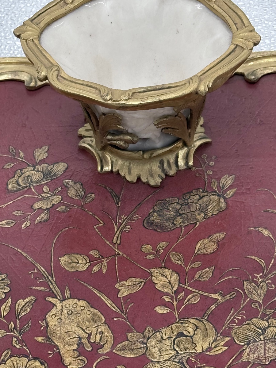 encrier en bronzo et claque de chine-photo-2