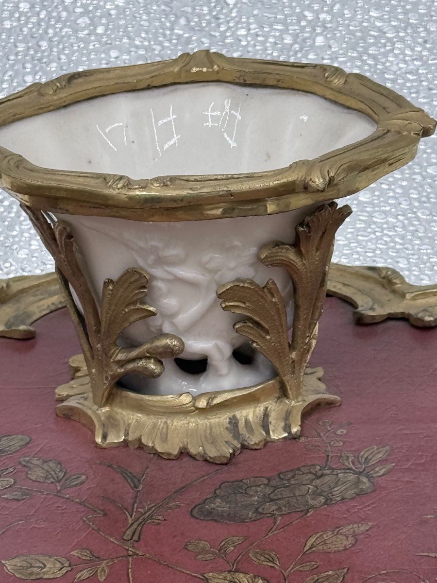 encrier en bronzo et claque de chine-photo-3