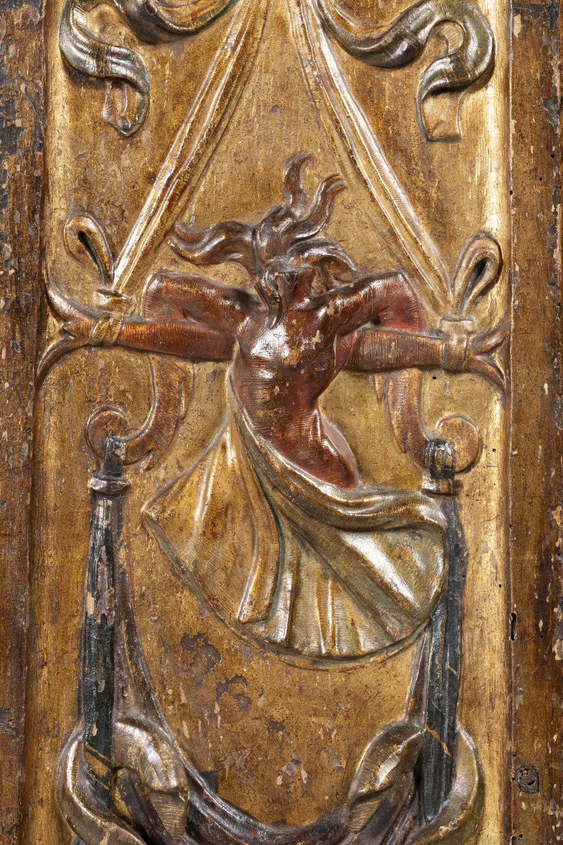 Pilastres Renaissance à Décor De Grotesques - Espagne, XVIe Siècle-photo-1