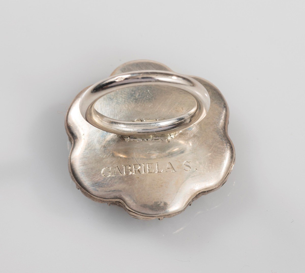 Ring With A Georgian Costume Button - England, Circa 1750-photo-4