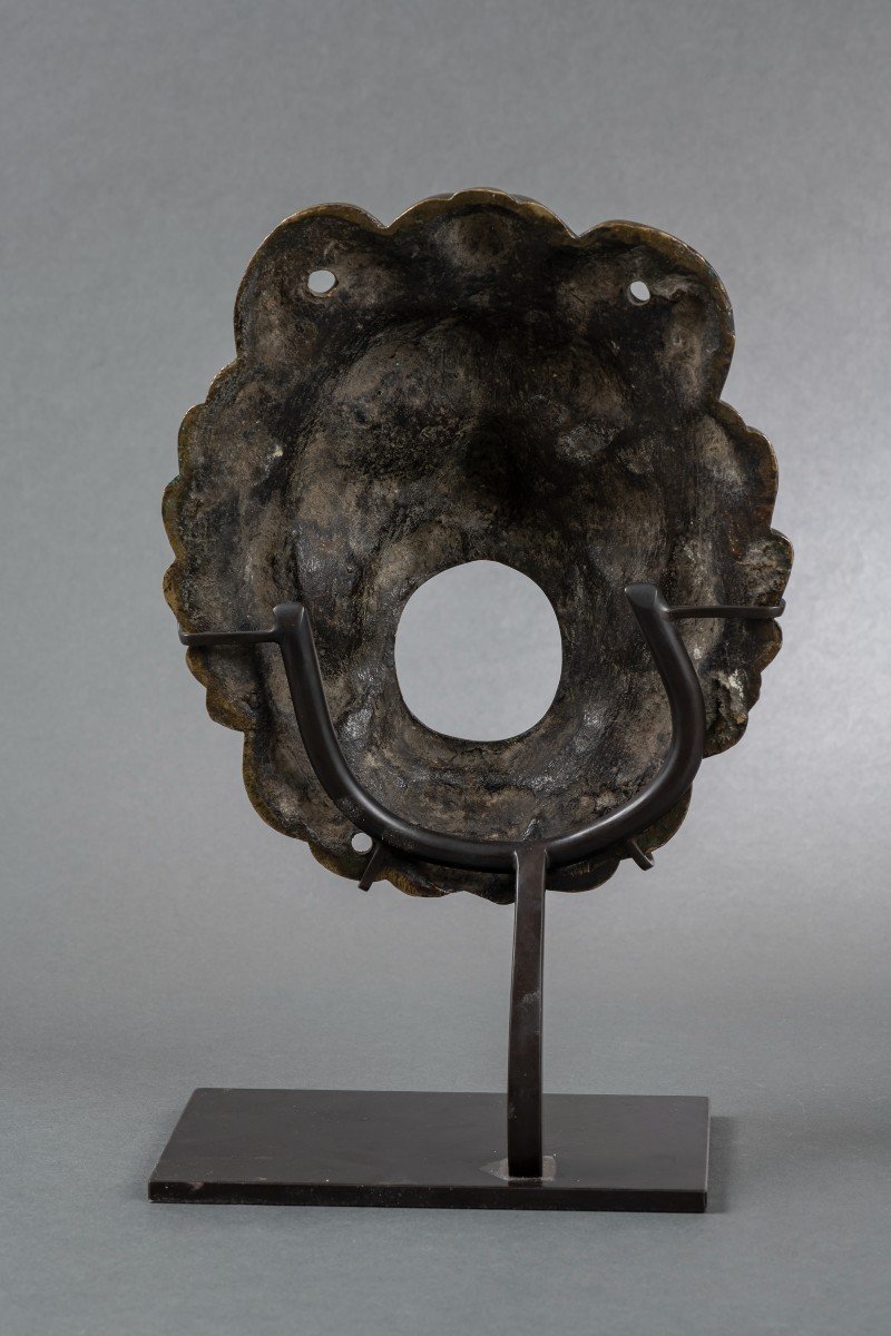 Bouche De Fontaine : Masque De Lion, Bronze Doré, Allemagne, XVIe-xviie Siècle-photo-4