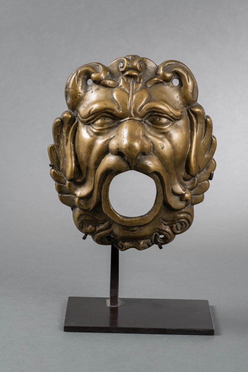 Fountain Mouth: Lion Mask, Gilt Bronze, Germany, 16th-17th Century