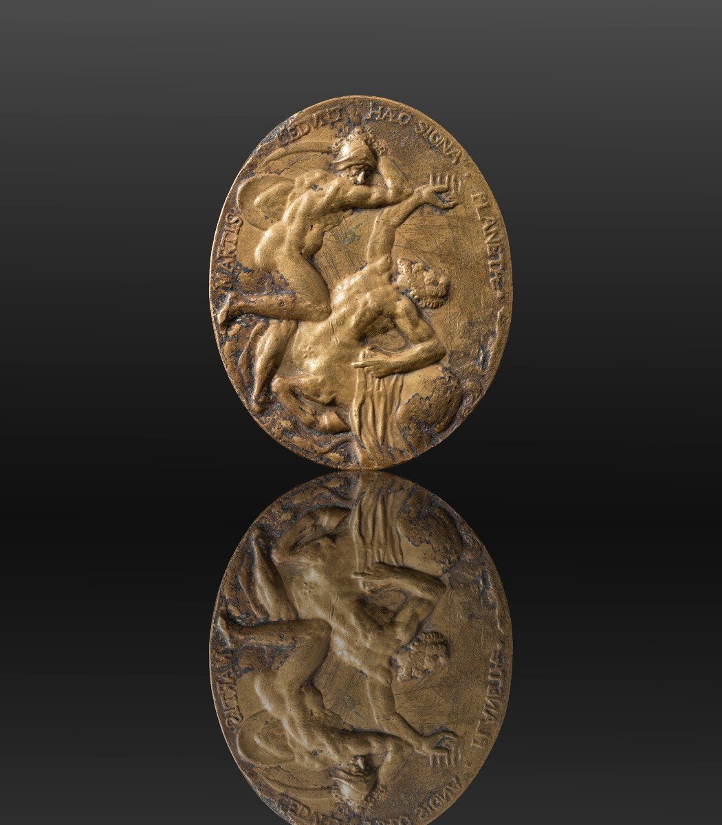 D'ap. Nicolas Guinier, Médaille en bronze figurant Henri IV combattant un centaure, v.1601