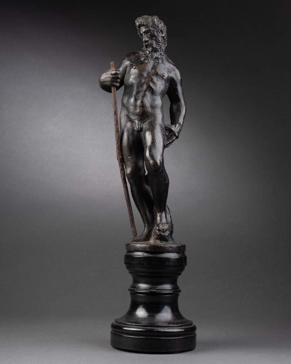 Rare Pair Of Venetian Bronzes – Vulcan And Neptune – Late 16th Century-photo-7