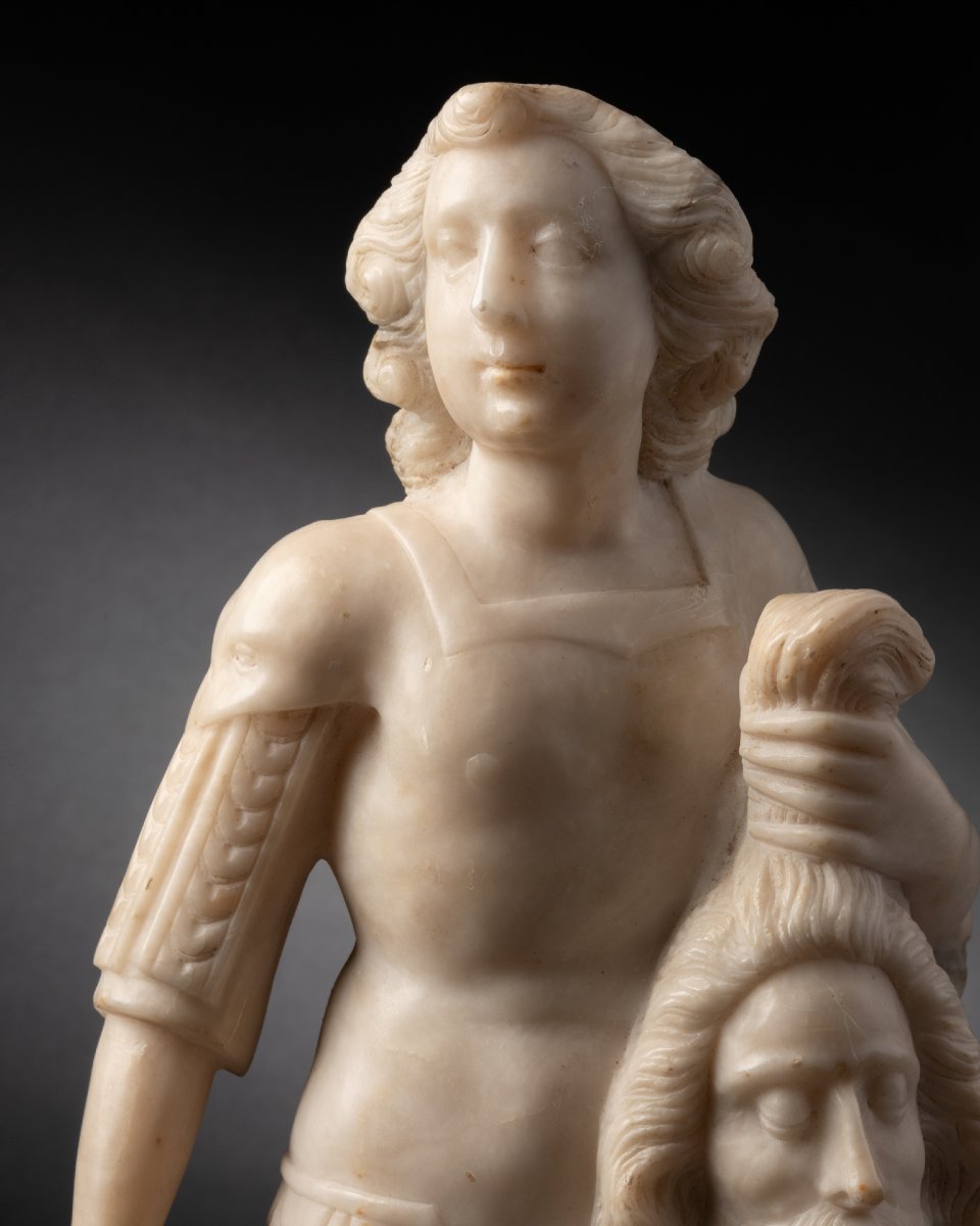 David And Goliath In Alabaster - Sicily (trapani), 17th Century-photo-2
