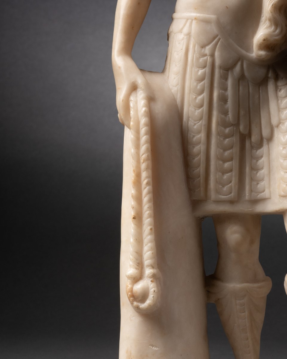 David And Goliath In Alabaster - Sicily (trapani), 17th Century-photo-4
