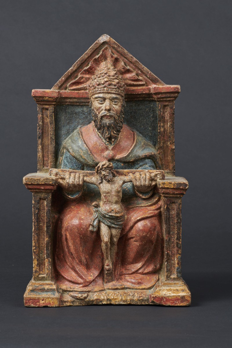 Dieu le Père en pierre polychromée - Lorraine première moitié du XVIe siècle