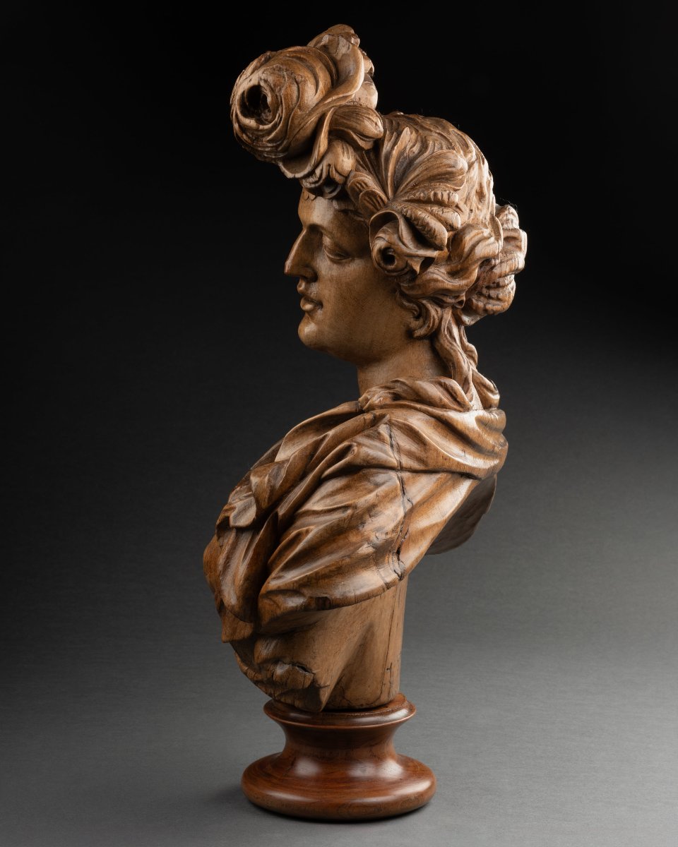 Workshop Of Johann Baptist Straub, Bust Of A Woman, Bavaria, Circa 1750-1770-photo-2