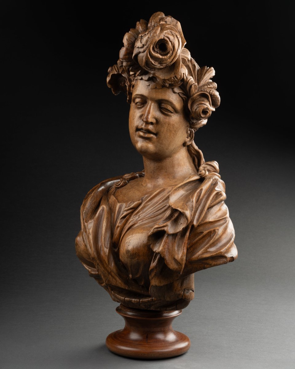 Workshop Of Johann Baptist Straub, Bust Of A Woman, Bavaria, Circa 1750-1770-photo-3