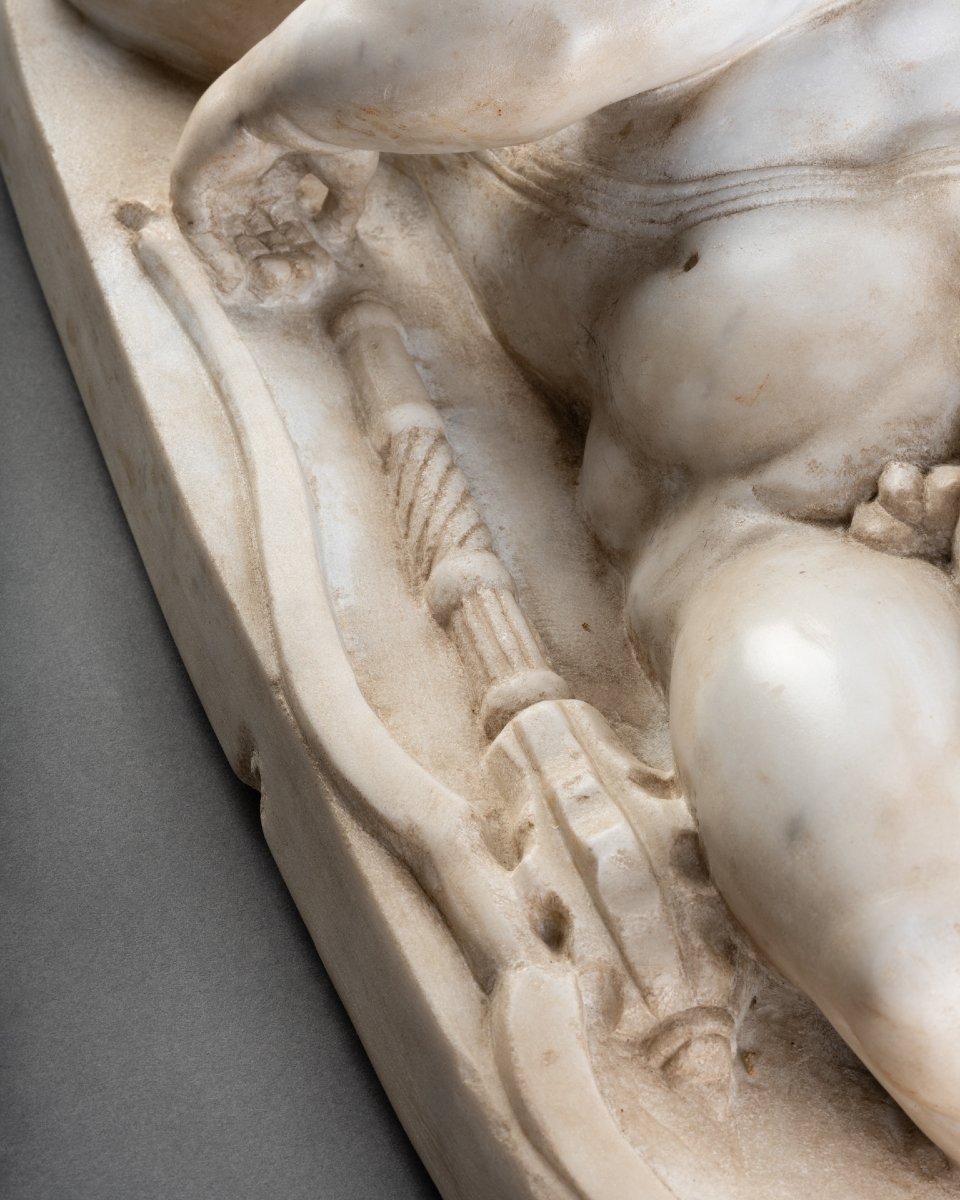 Attributed To Tommaso Della Porta (c. 1546–1606), Sleeping Eros, Marble-photo-2