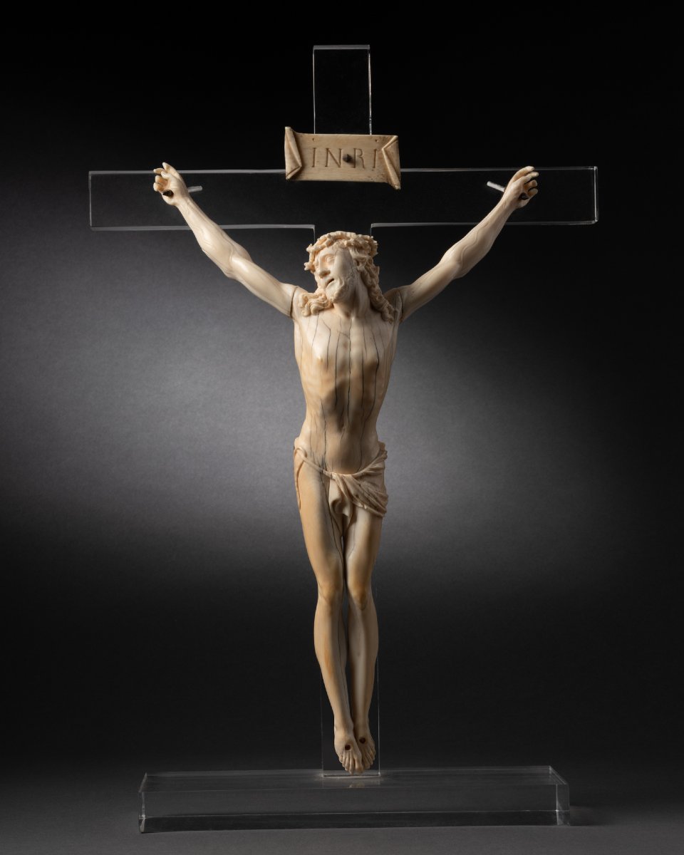 Ivory Christ - France, 18th Century-photo-2