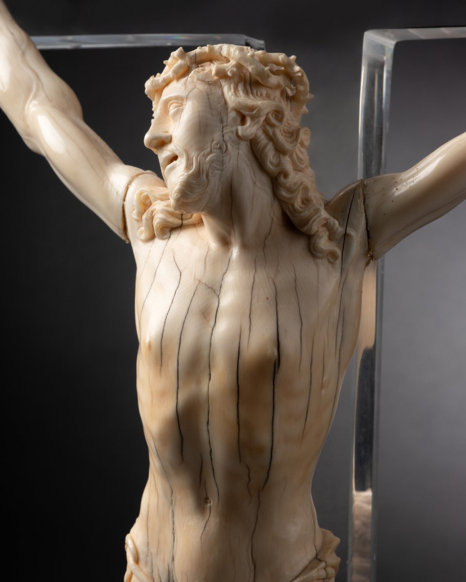 Ivory Christ - France, 18th Century-photo-3