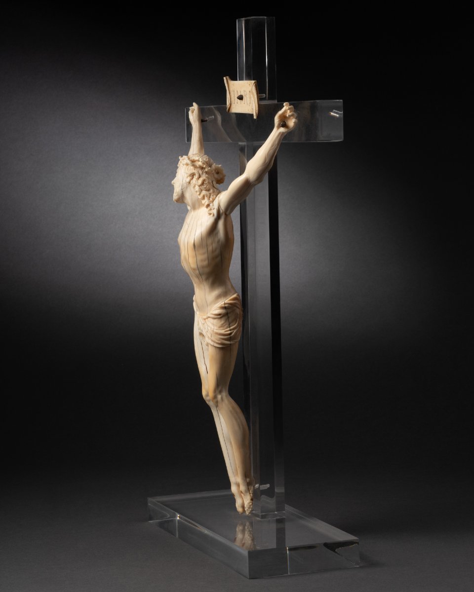 Ivory Christ - France, 18th Century-photo-2