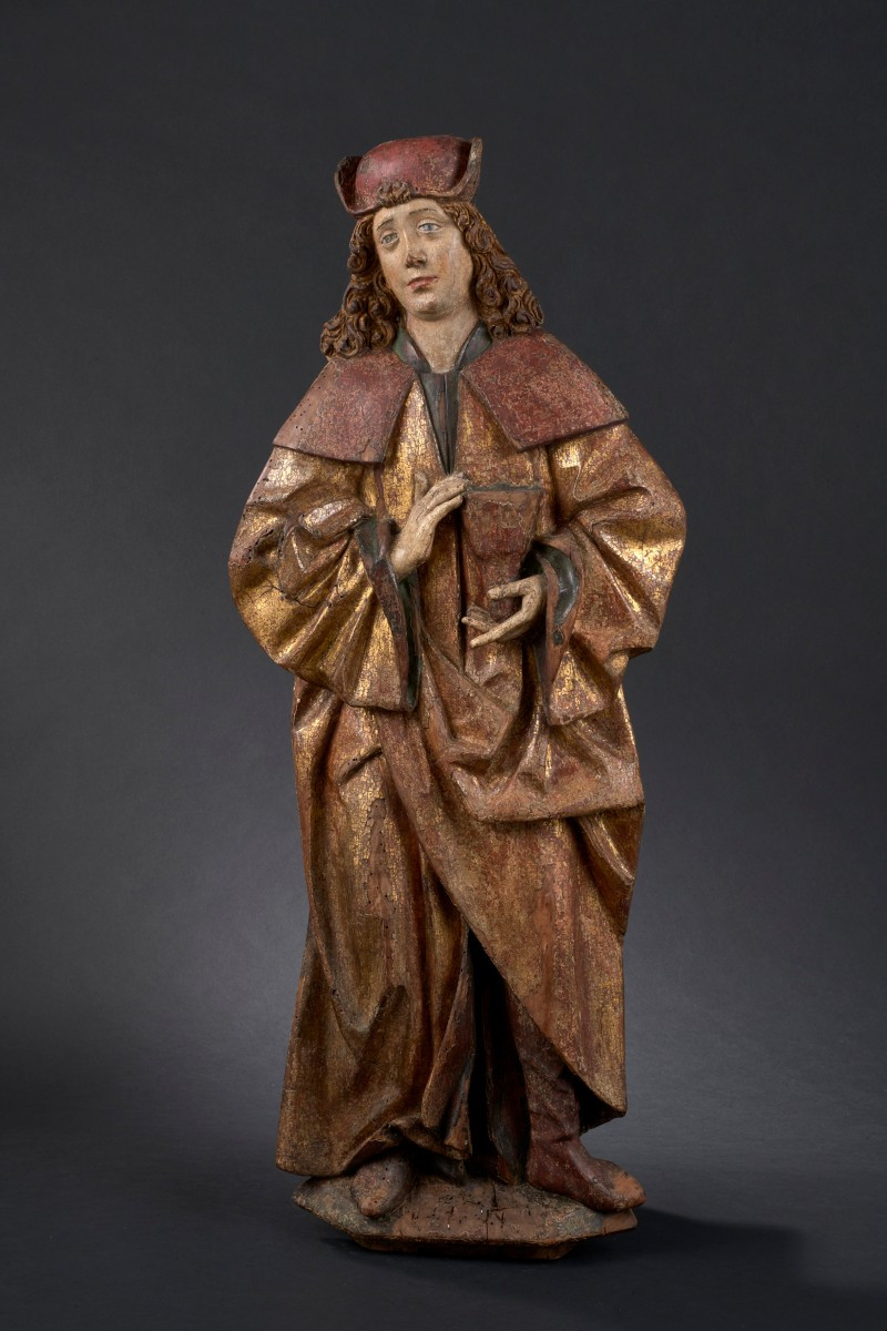 Saint Guy, Tilleul polychromé et doré, Sud de la Souabe - Vers 1500-1510
