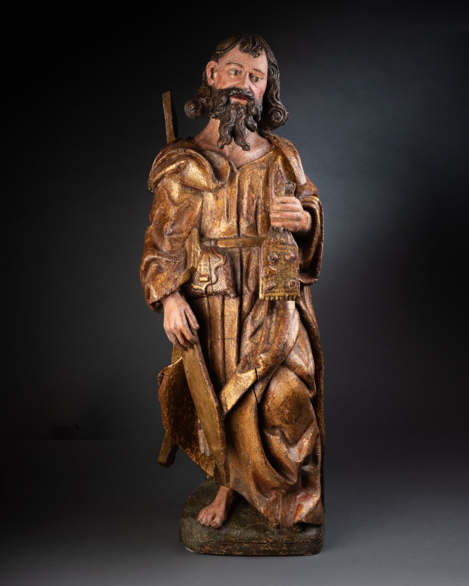 Suite d’Alejo de Vahia (1473-1515) Saint André en noyer polychromé, Palencia - 1520-1530