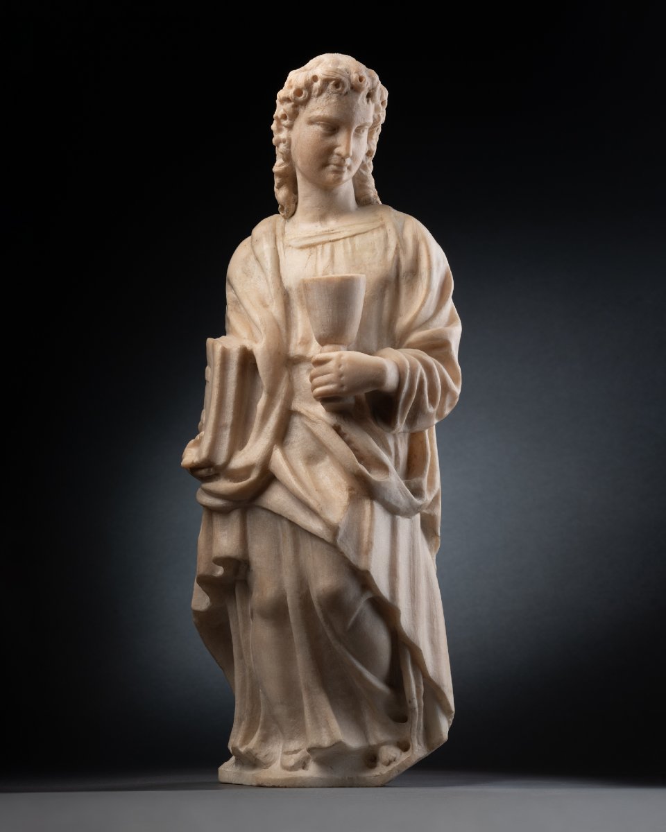 Saint Thomas et Saint Jean, Marbre blanc, Italie du Nord, Veneto ? - 1520-1530-photo-3