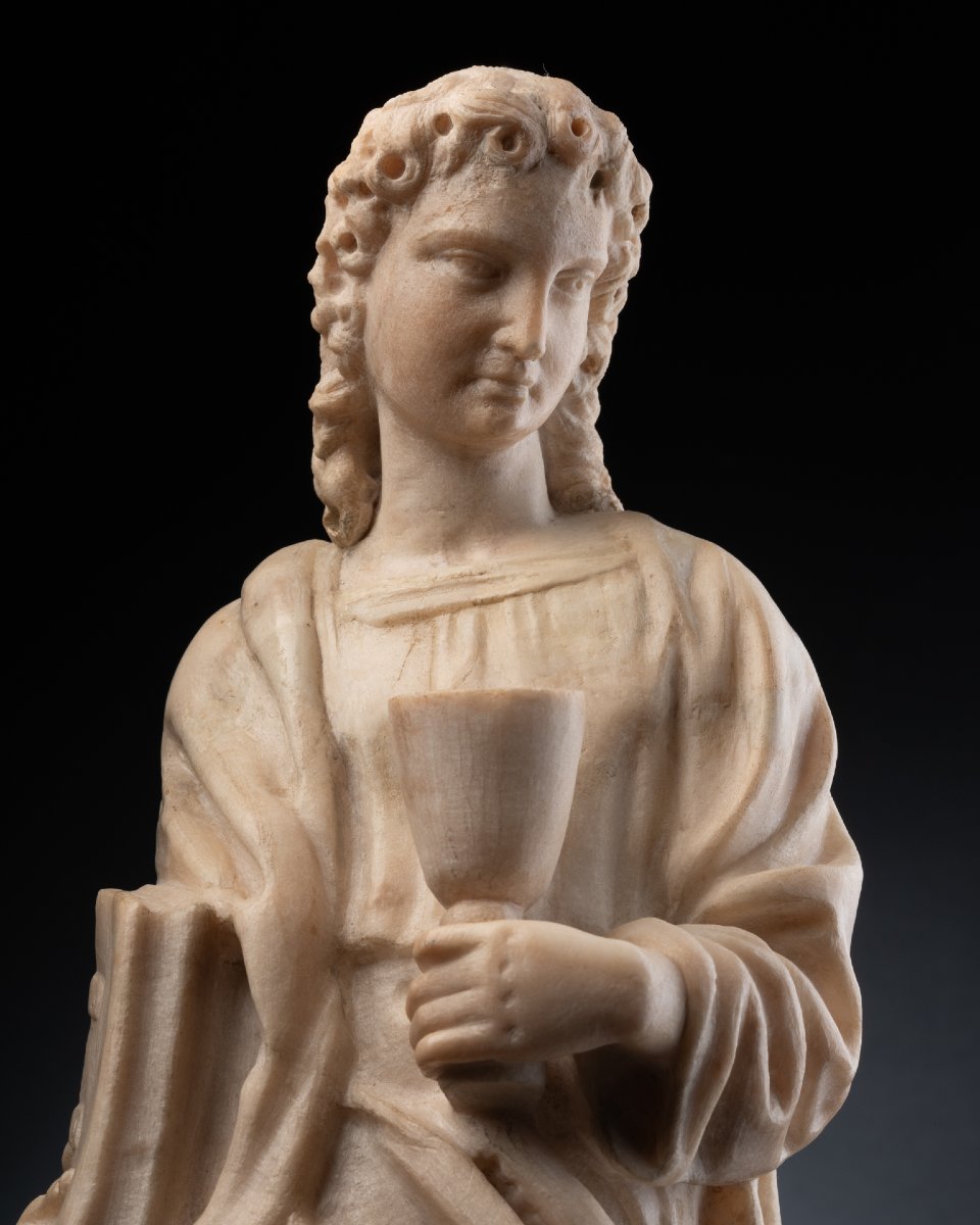 Saint Thomas et Saint Jean, Marbre blanc, Italie du Nord, Veneto ? - 1520-1530-photo-4