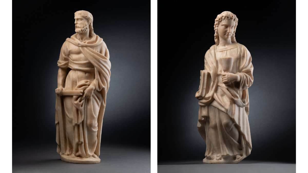 Saint Thomas et Saint Jean, Marbre blanc, Italie du Nord, Veneto ? - 1520-1530