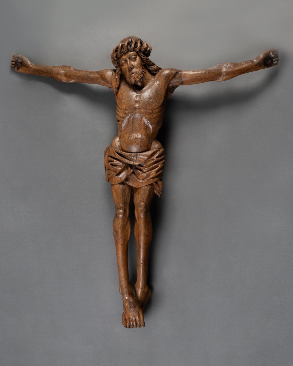 Christ On The Cross, Made Of Oak, Flanders—early 16th Century