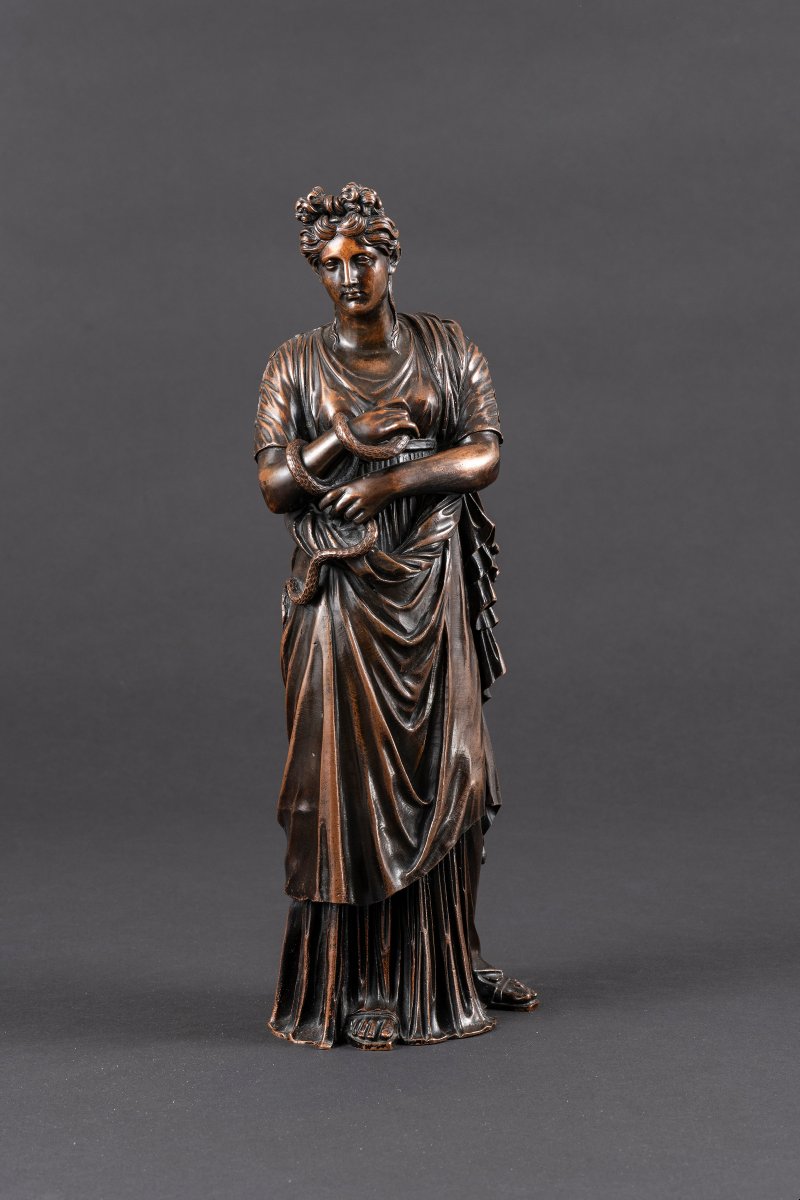 Hygie, Based On An Ancient Model, Bronze, France - Cast During The Empire Period
