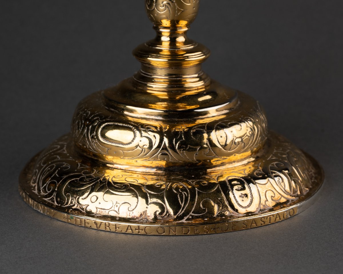 Vermeil Chalice, Silver And Vermeil Cup, Spain (aragon) — Early 17th Century-photo-1