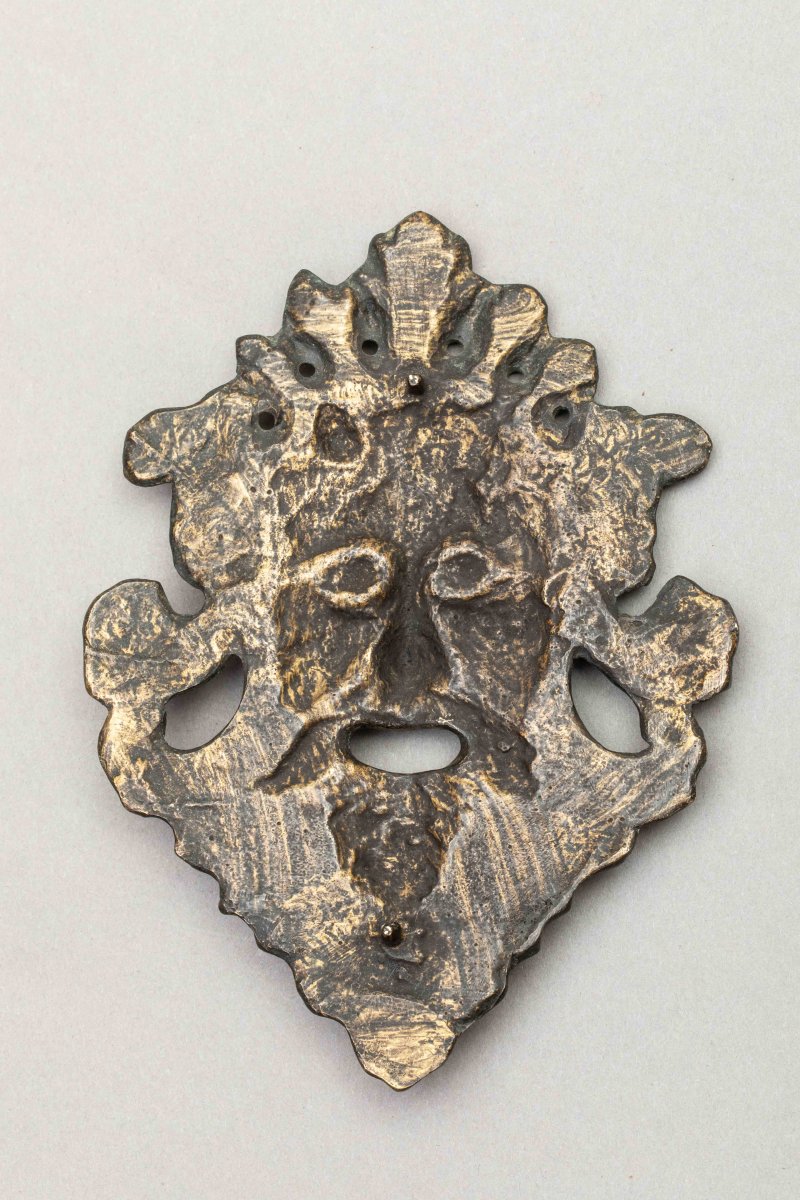 Plaquette En Bronze : Tête De Satyre - Italie, XVIe Siècle-photo-2