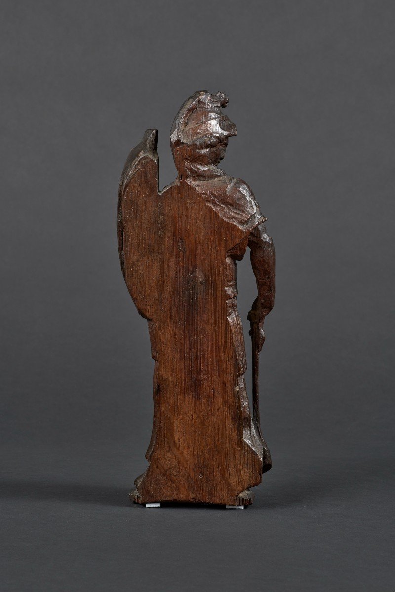 Allégorie de la Force sous les traits d'une Minerve en Chêne - France, Vers 1600-photo-3