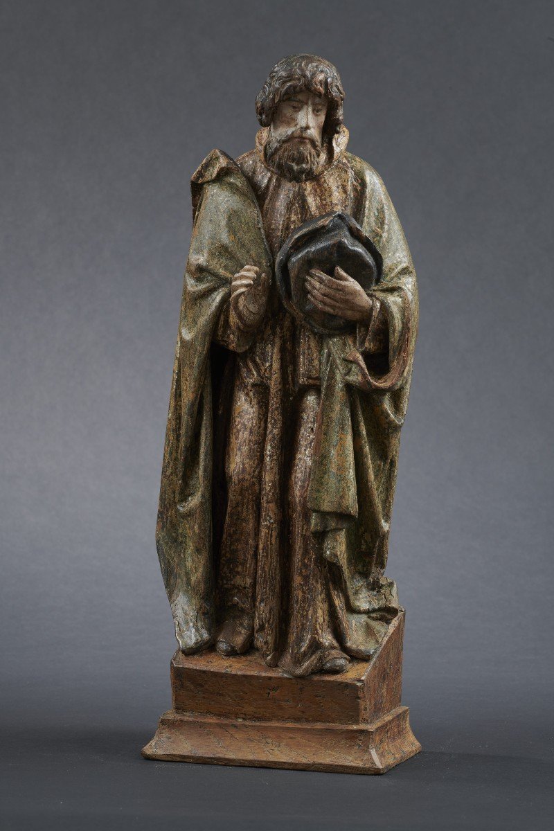 Element Of Brussels Altarpiece - King Magus, Late 15th Century-photo-2