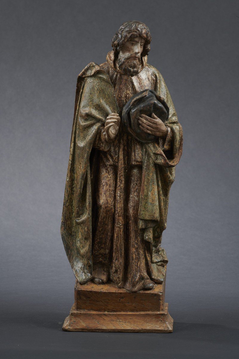 Element Of Brussels Altarpiece - King Magus, Late 15th Century-photo-3