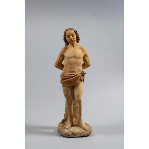 Saint Sebastien en pierre - Bourgogne, Fin du XVe siècle